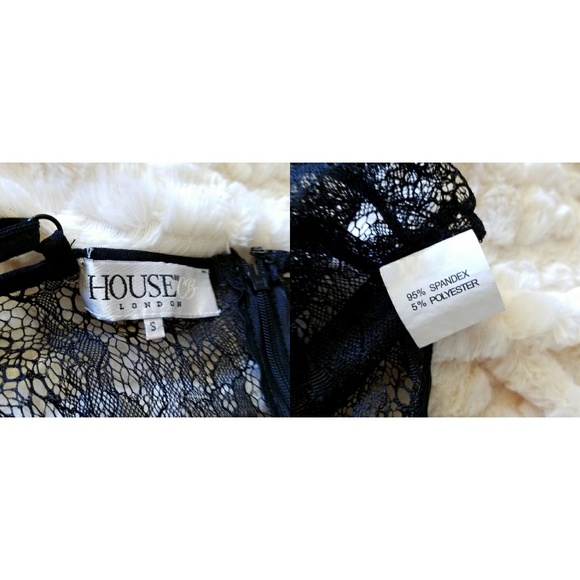 💛 HOUSE OF CB Sexy Black Lace Bodysuit 💛 - Picture 4 of 7